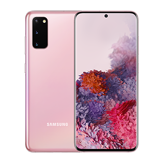 هاتف Galaxy S20 Ultra بلون رمادي كوزمك من الأمام و الخلف