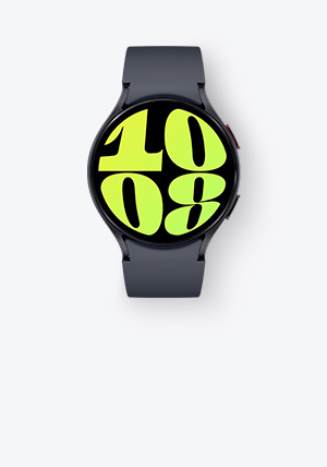 Graphite-värinen 44 millimetrin Galaxy Watch6.