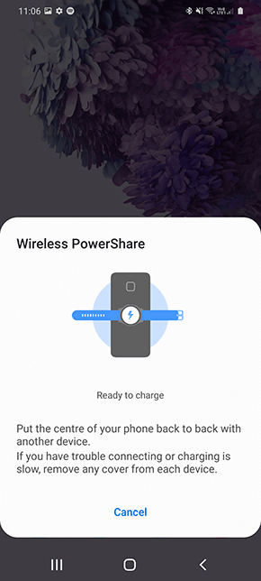 correctly wireless powersharing