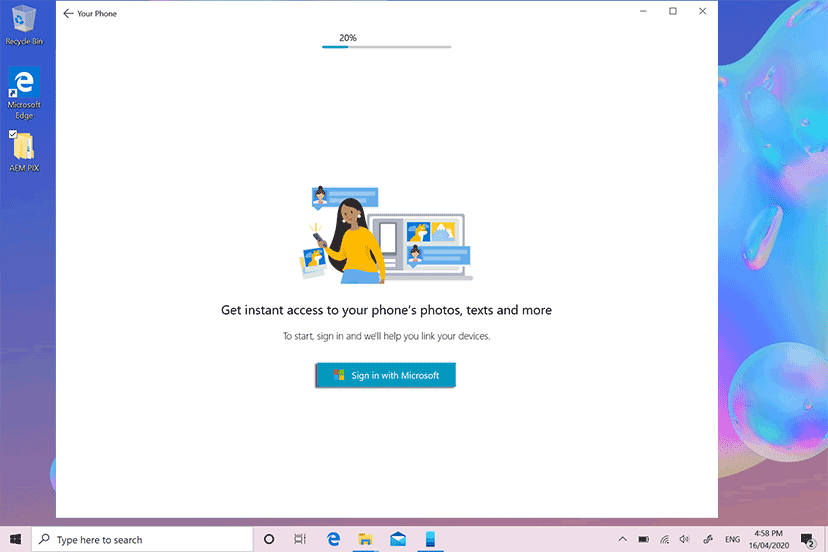Sign into your Microsoft/ Outlook account