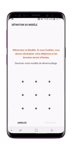 déverrouiller Galaxy S9 avec un modèle