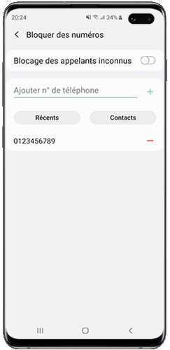 Un message s’affichera pour le confirmer
