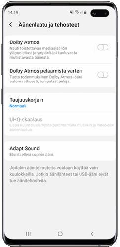 Ota käyttöö Dolby Atmos