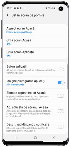 Atingeți buton Aplicații