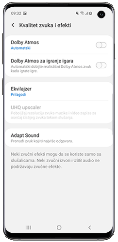 Uključite Dolby Atmos