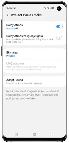 Pomerite dugme Dolby Atmos za igranje igara
