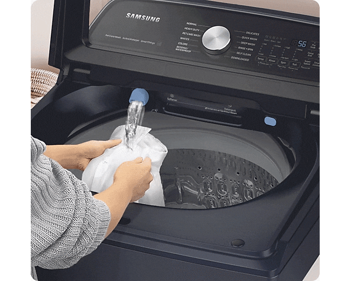 6.1 cu. ft. 7155 Series Top Load Washer with Pet Care Solution Navy