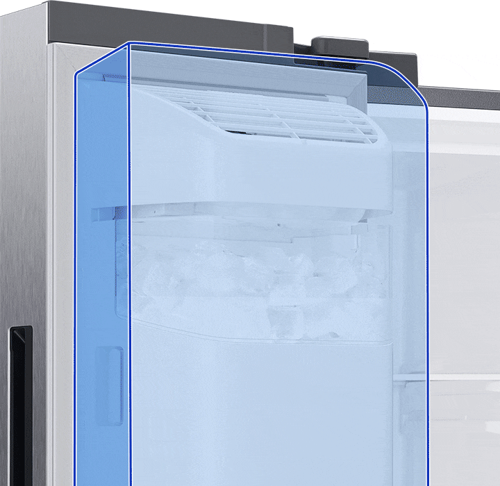 Más hielo, más espacio de almacenamiento en el congelador