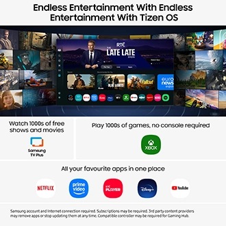 85" Crystal UHD U7000F 4K Smart TV (2025) Black