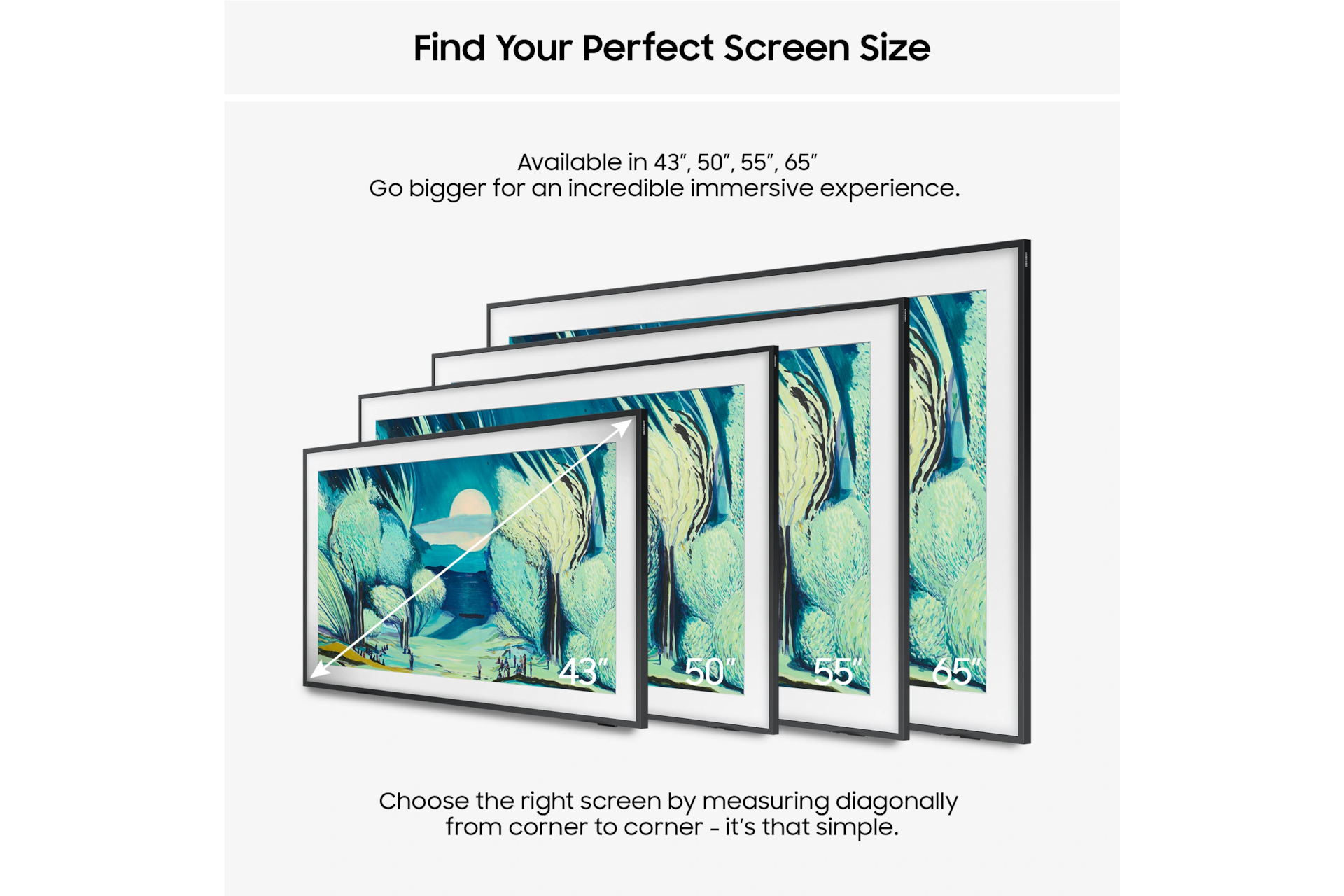 50” The Frame QLED 4K Vision AI Smart TV (2025) Black