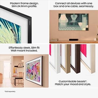 50” The Frame QLED 4K Vision AI Smart TV (2025) Black