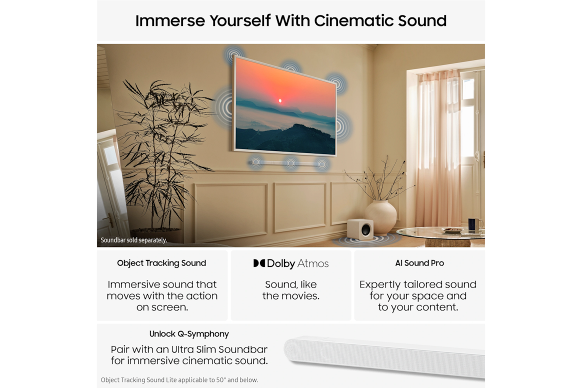 55” The Frame QLED 4K Vision AI Smart TV (2025) Black