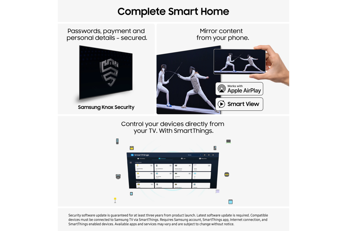 55" QLED Q7F 4K Vision AI Smart TV (2025) Black