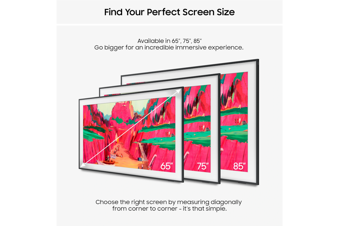 65" The Frame Pro Neo QLED 4K Vision AI Smart TV (2025) Black