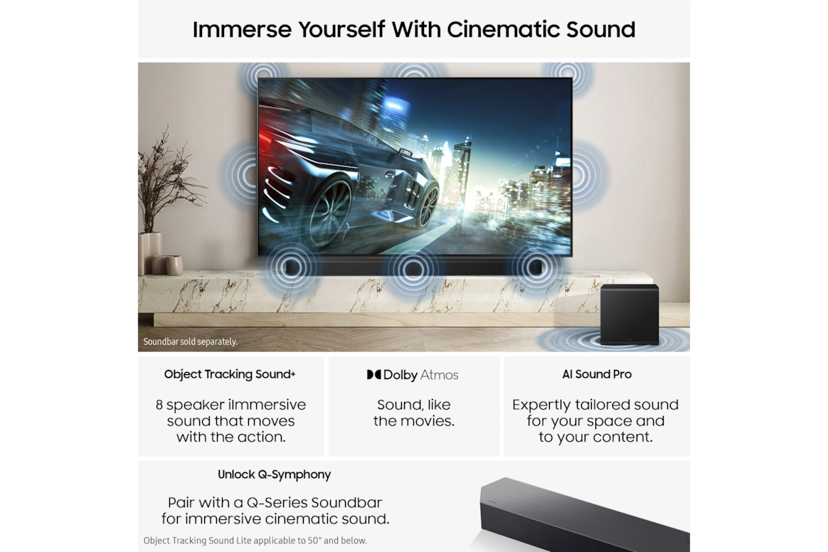 75" Neo QLED QN90F 4K Vision AI Smart TV (2025) Black