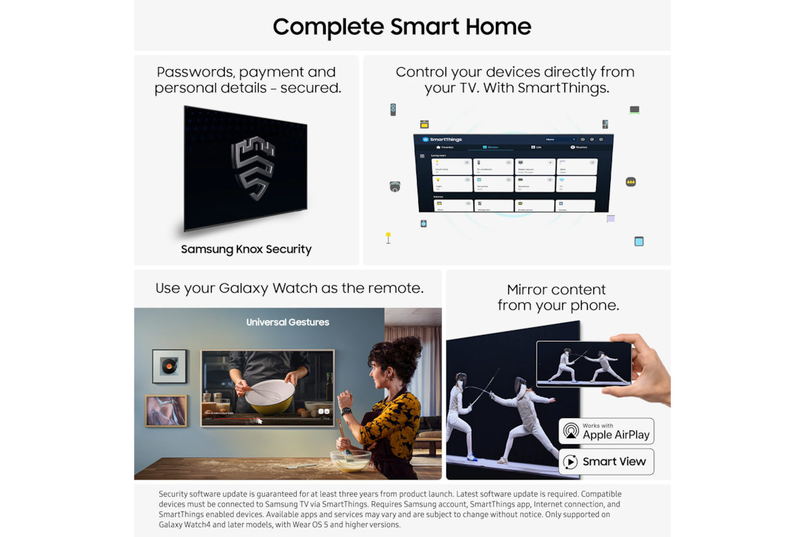 75" Neo QLED QN90F 4K Vision AI Smart TV (2025) Black