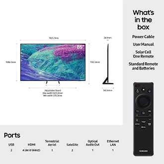 85" Neo QLED QN1EF 4K Vision AI Smart TV (2025) Black