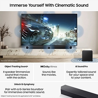 85" Neo QLED QN90F 4K Vision AI Smart TV (2025) Black