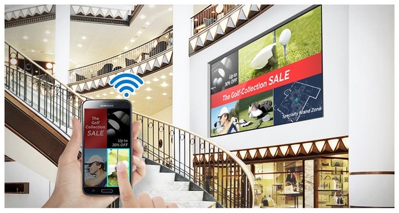 Manage digital signage wirelessly anywhere, anytime on a mobile device 