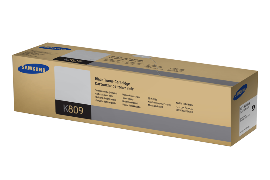 CLT-K809S - Black Toner Cartridge K809S Front Silver