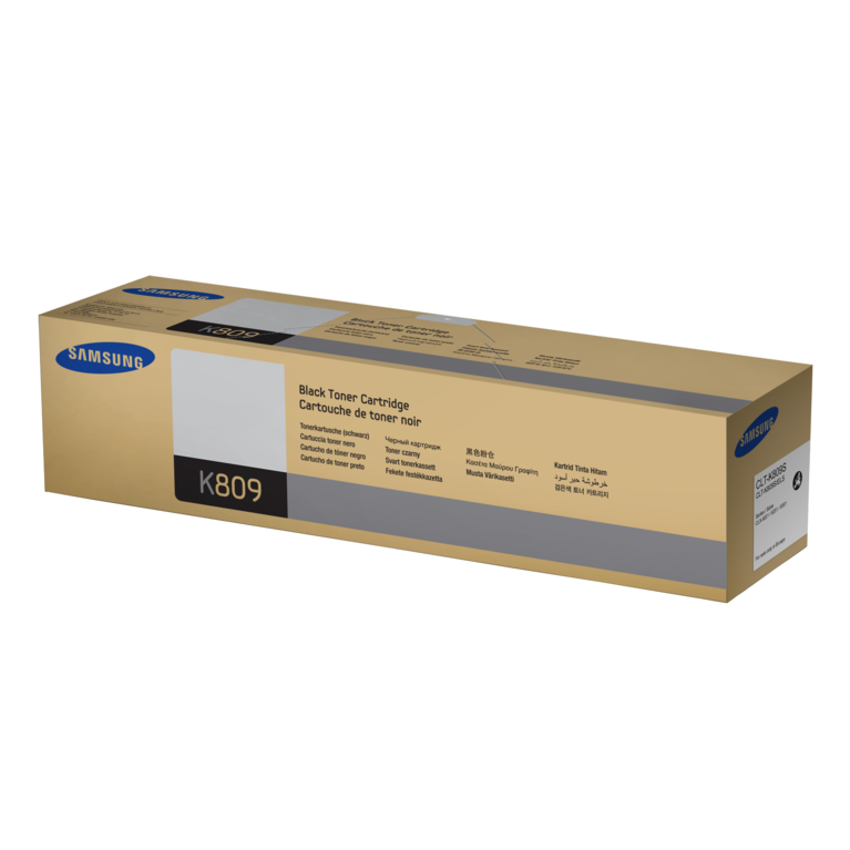 CLT-K809S - Black Toner Cartridge K809S Front Silver