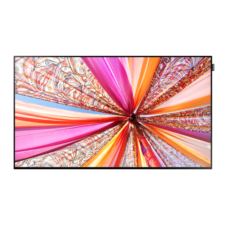 55 24 / 7 Full HD D-LED Monitor with Built-in media player and Software DM55D Front Black
