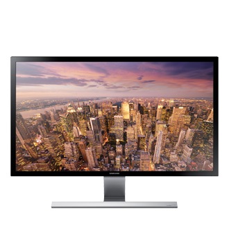 28 UHD monitor with premium metallic stand