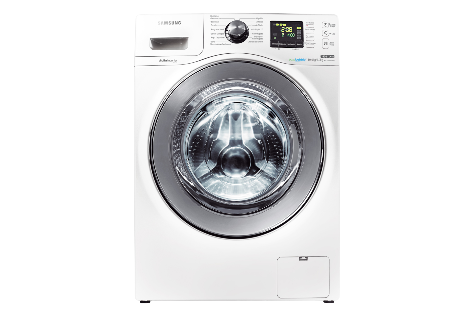 Lavasecarropas WD106 con Eco Bubble™ y motor Digital Inverter, 10KG/6KG ...