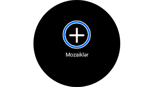 Galaxy Watch-da Mozaiklər ekranı.
