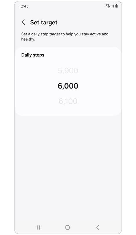 နေ့စဉ် ခြေလှမ်း အရေအတွက်ပန်းတိုင် သတ်မှတ်ခြင်း။