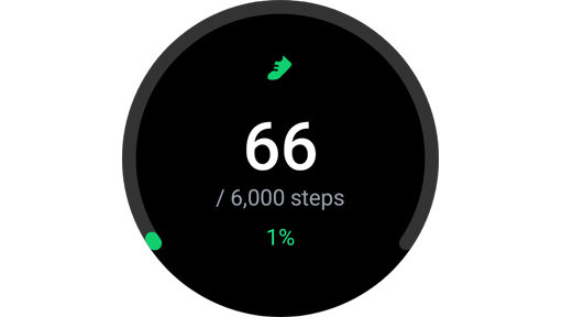 Steps အကွက်မျက်နှာပြင်။