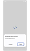 Bluetooth pairing request popup window