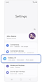 Settings home screen