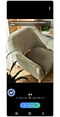Image of a chair in the photo edit panel