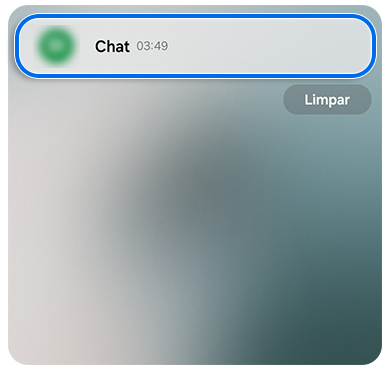 Ecrã de capa do Galaxy Z Flip