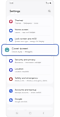 Settings home screen