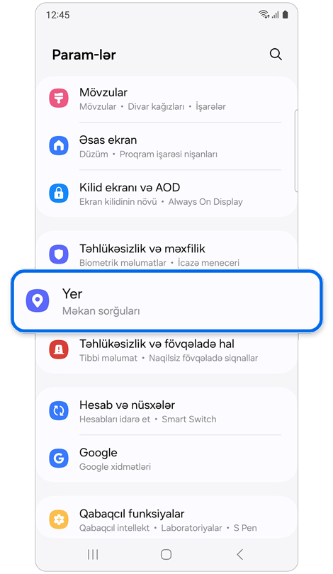 Param-lər ev ekranı