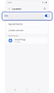 Location feature screen