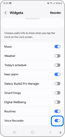 Voice Recorder Widget