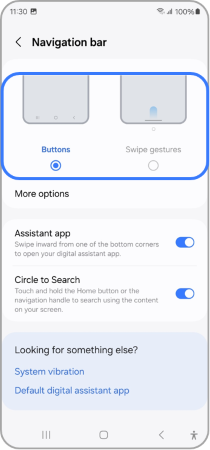 Navigation bar style