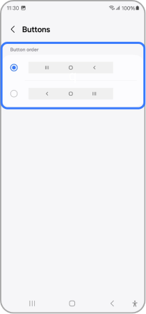 Navigation bar button order