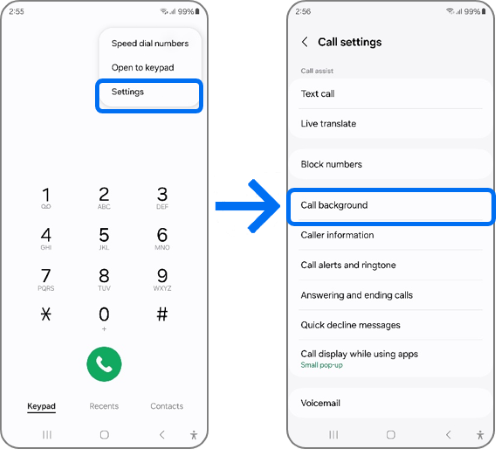 Phone App Settings