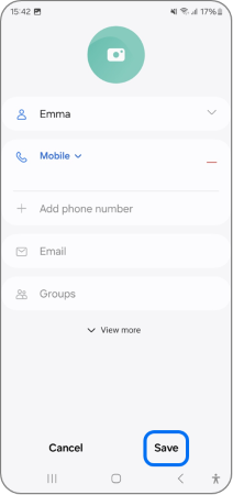 Contact Edit Save