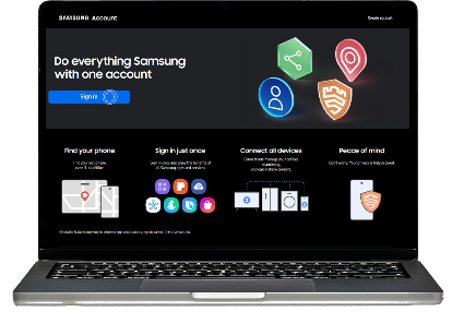 Samsung Account website