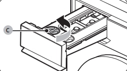 Auto detergent dispenser cap (C)