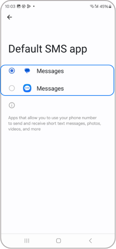 Choose app