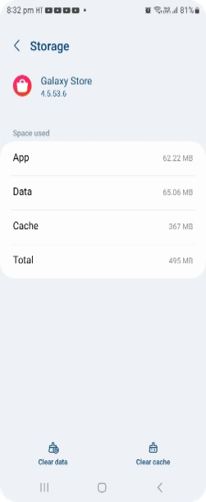Clear data