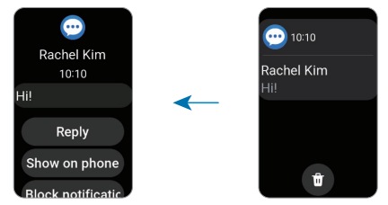 Incoming notifications