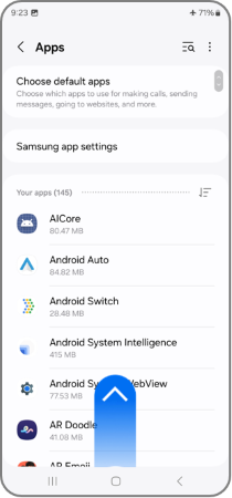 List of apps