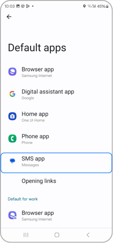 SMS app